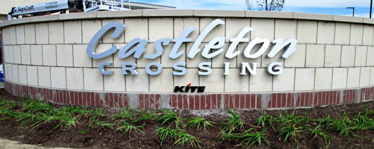 Castleton Crossing Shopping Center Sign