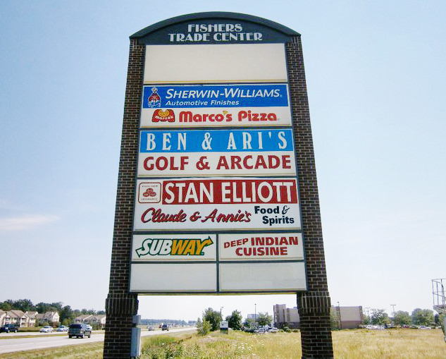Fishers Center Pylon Sign