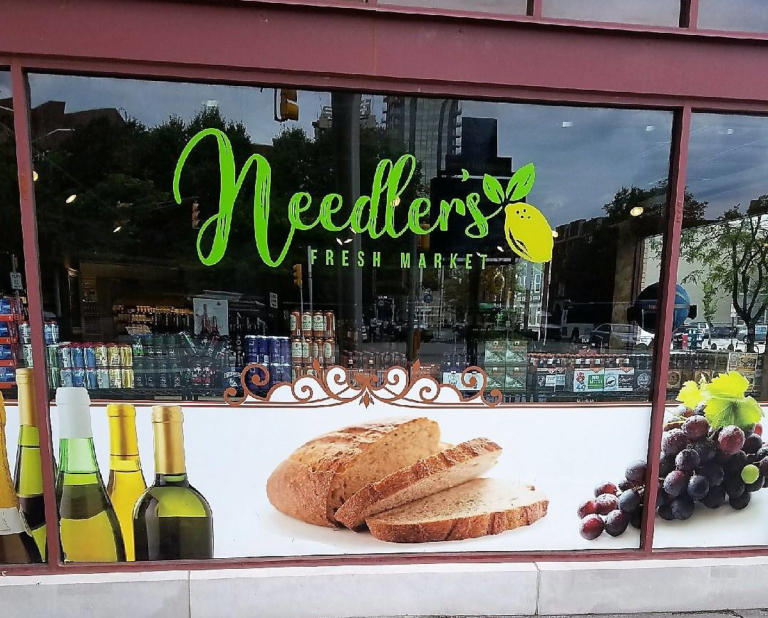 Vinyl Window Sign Needler's Fresh Market