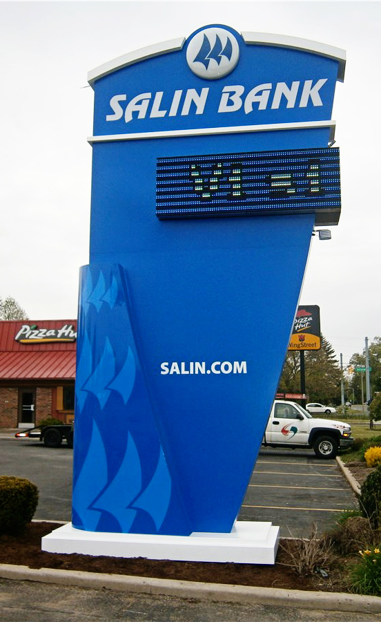 Salin Bank Digital Pylon Sign