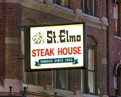 St. Elmo Steak House Sign