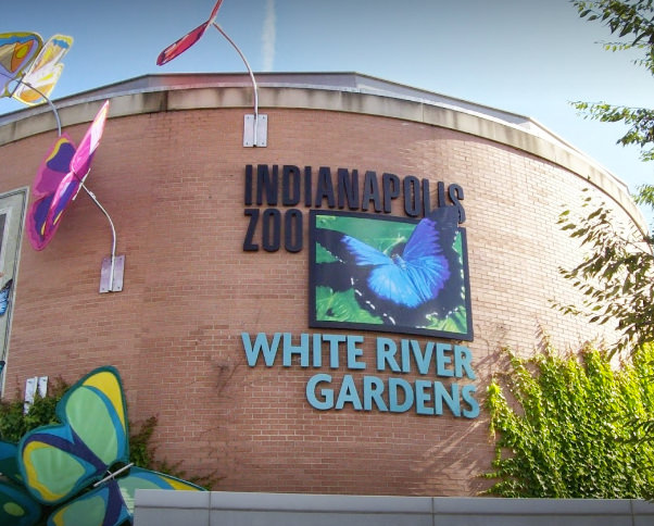 Indianapolis Zoo Sign
