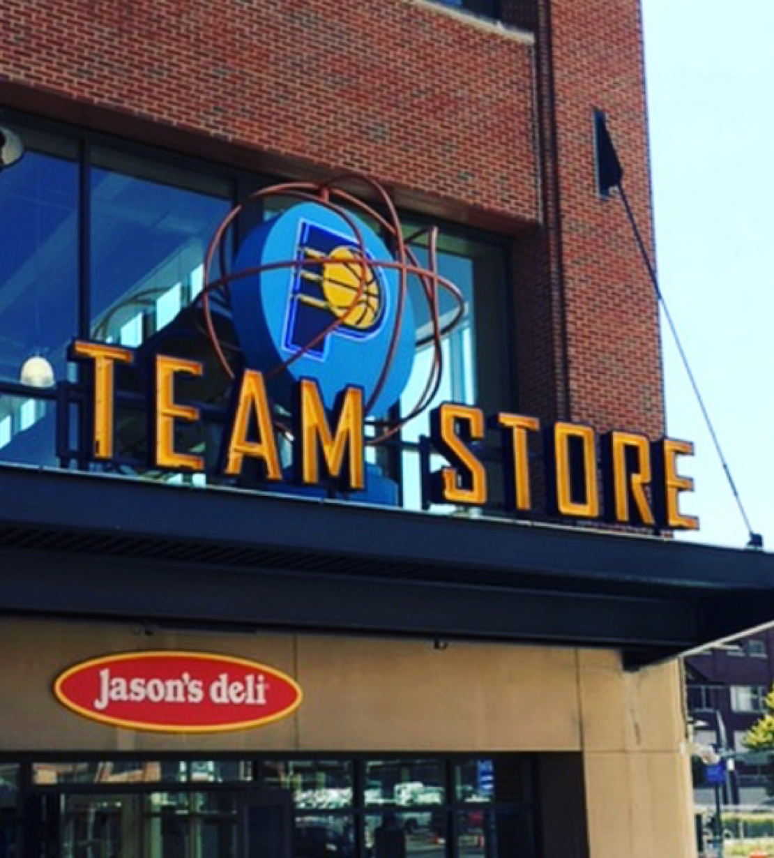 Pacers Team Store Sign