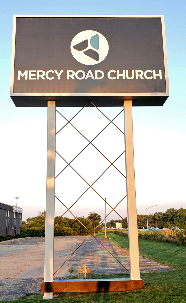 Mercy Road Church Pylon Sign